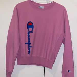 Hot pink champion crew neck